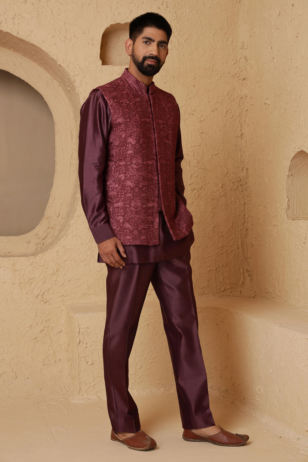 Falsa Monga Silk Jacket Set