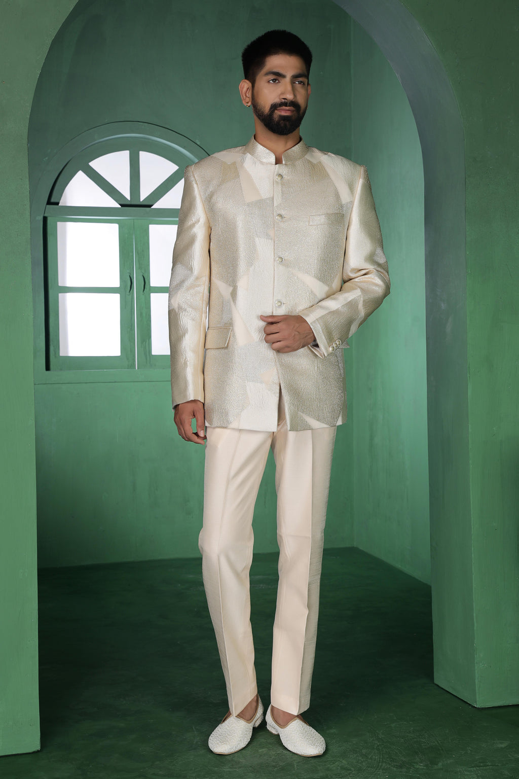 Champagne Gold Bandgala Ensemble