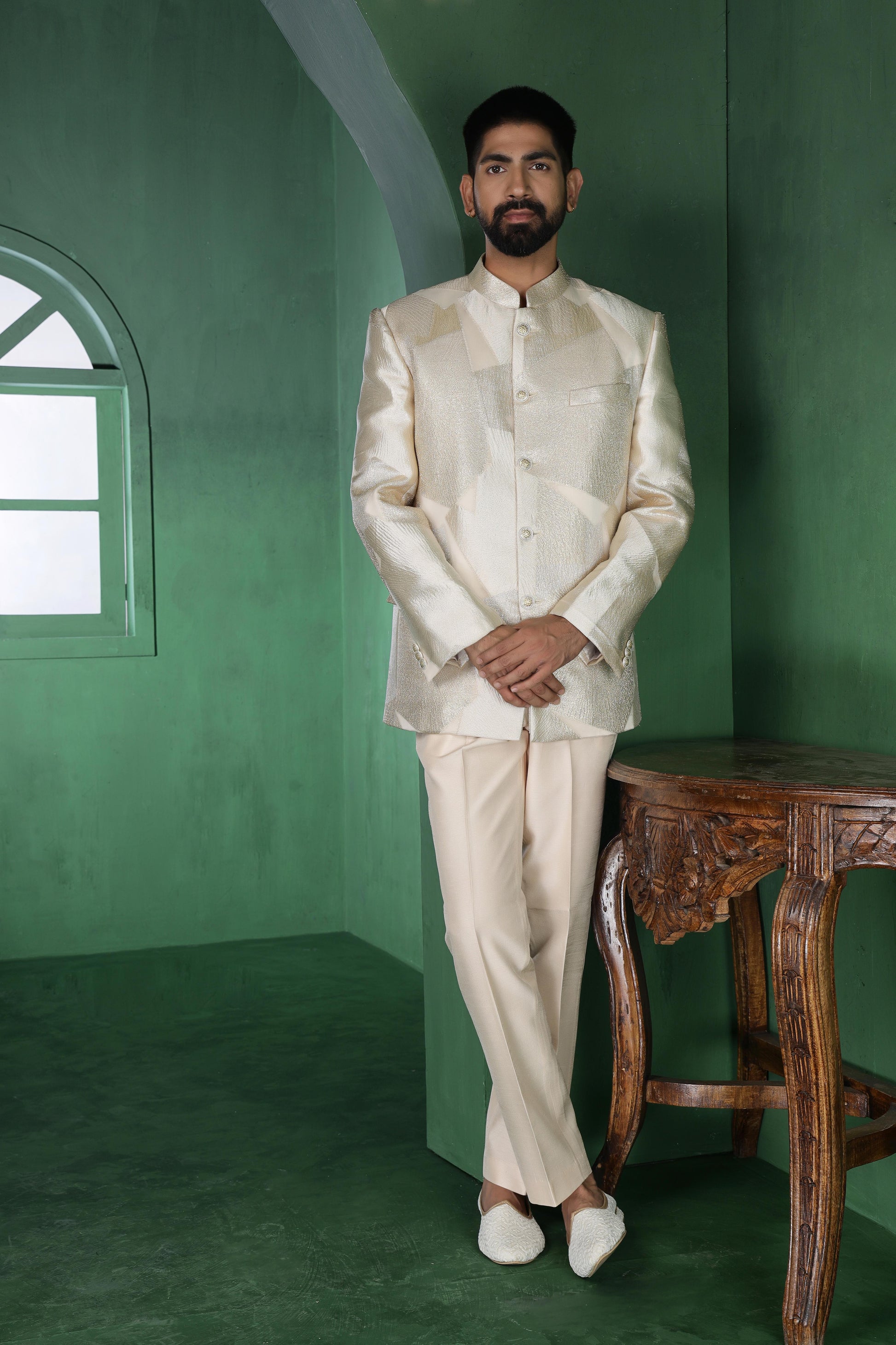 Champagne Gold Bandgala Ensemble